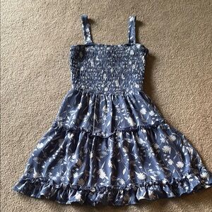 Floral Women’s Jessica Simpson XS Blue  Dress, fully lined, like new